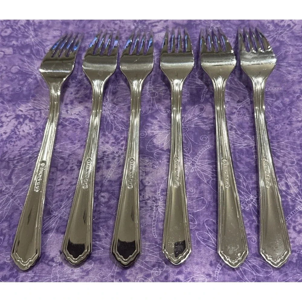 Lenox Archway‎ Dinner Forks Fork 18/10 Stainless Steel Flatware Set Of 6